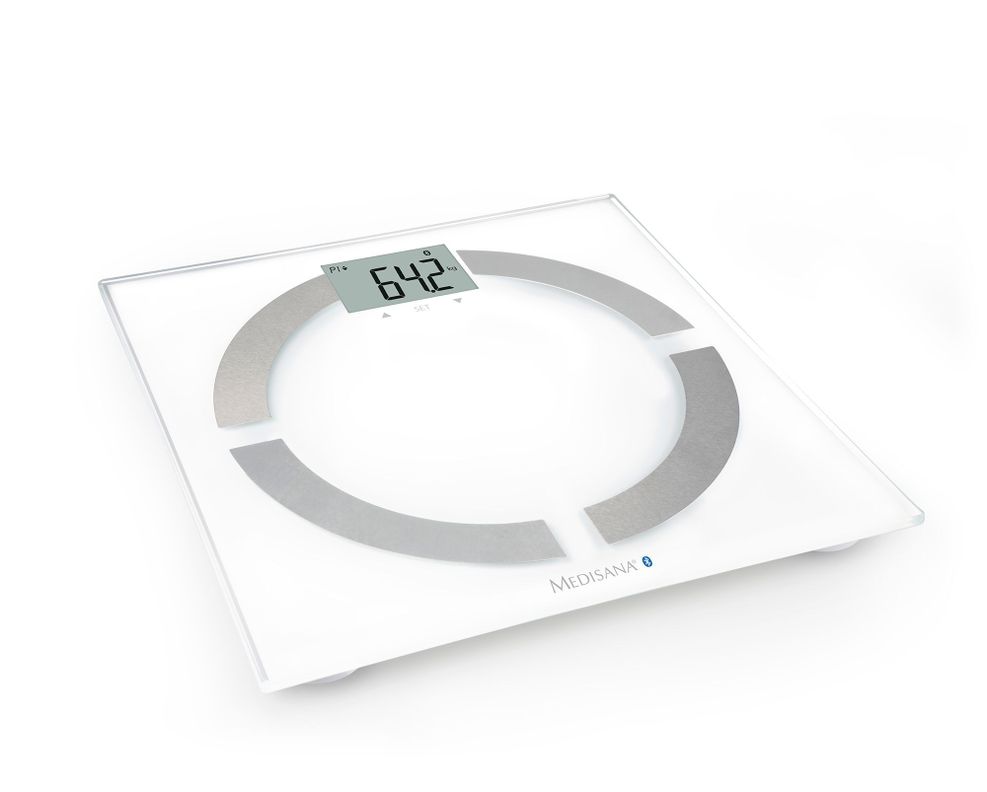 Báscula Pesa con análisis corporal y Bluetooth Connect Medisana Blanco-6