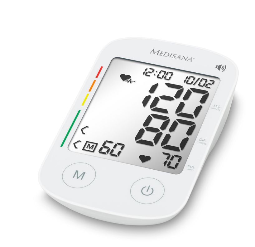 Tensiómetro de Brazo Con Voz presion arterial Medisana Blanco BU 535-2