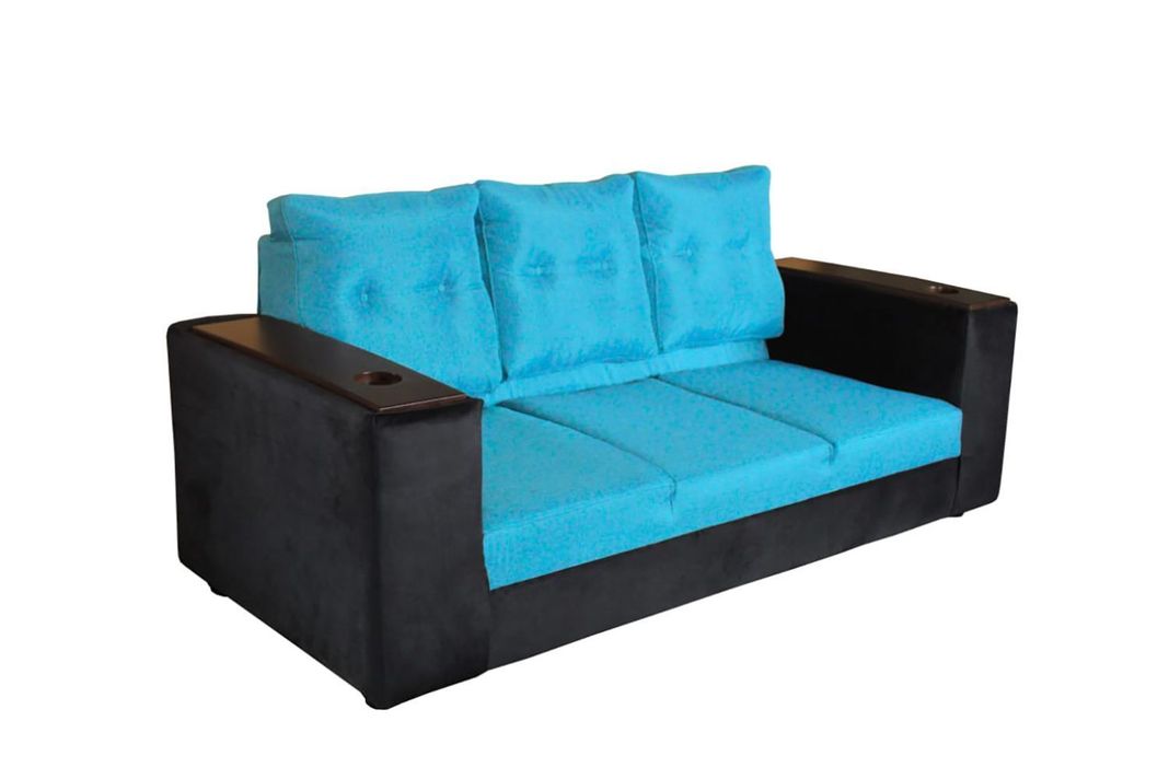 SOFA  JULIETTA NEGRO/CALIPSO + 2 PUFF TELA -POLIESTER-1