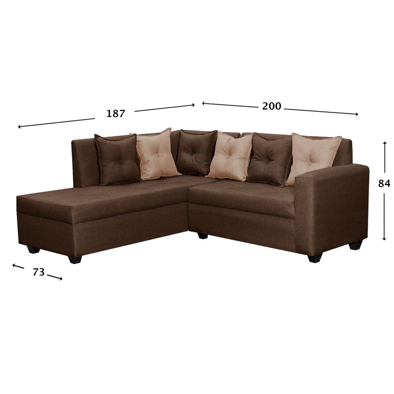 Sofa Seccional 3-2 Emilia Chocolate-2