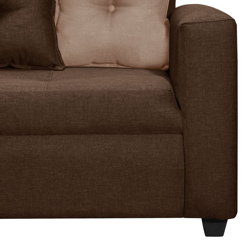Sofa Seccional 3-2 Emilia Chocolate-3
