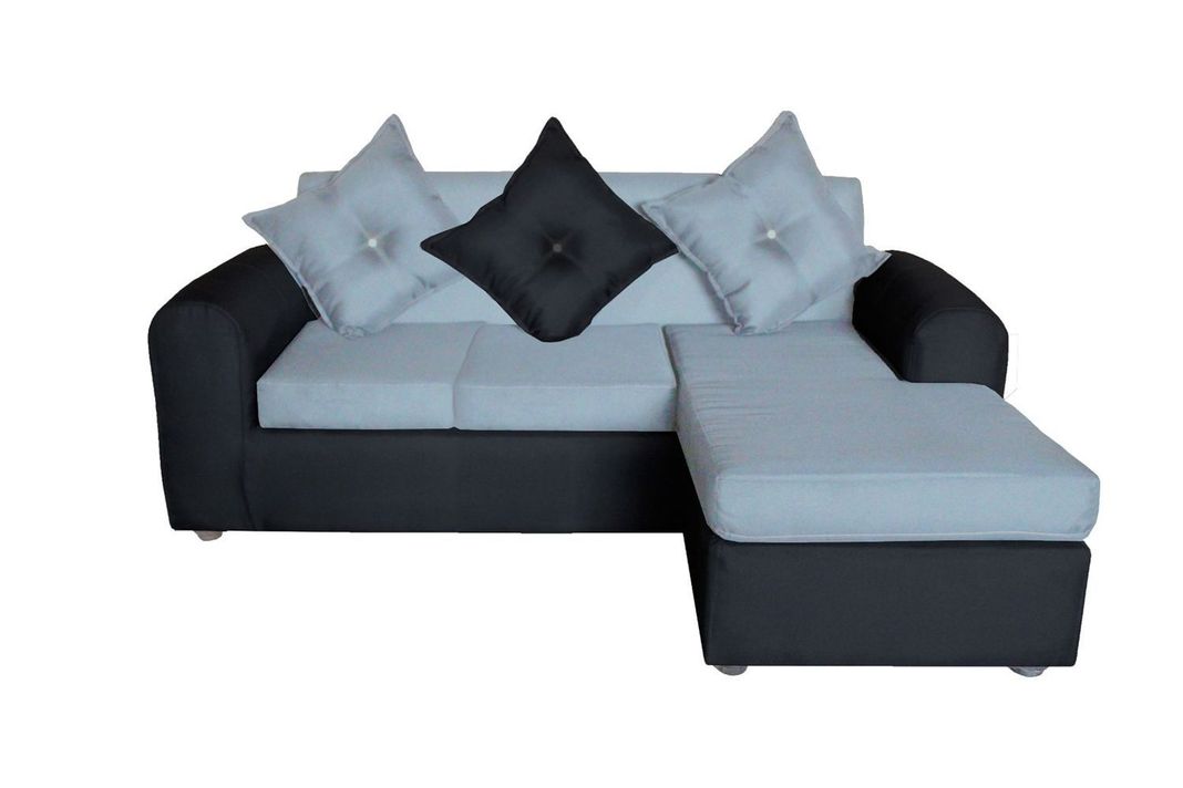 SOFA  MARCIA NEGRO/GRIS , TELA POLIESTER -0