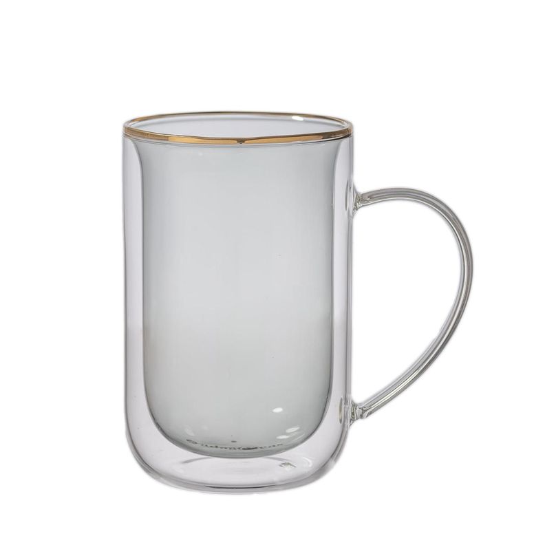 Mug Bhoro Doble Vidrio Smoked Black 470 ml-0