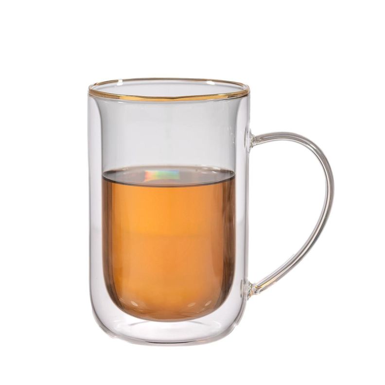 Mug Bhoro Doble Vidrio Smoked Black 470 ml-1