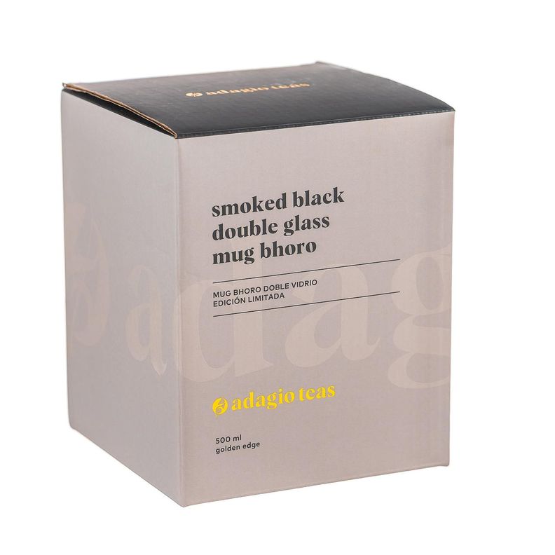 Mug Bhoro Doble Vidrio Smoked Black 470 ml-2