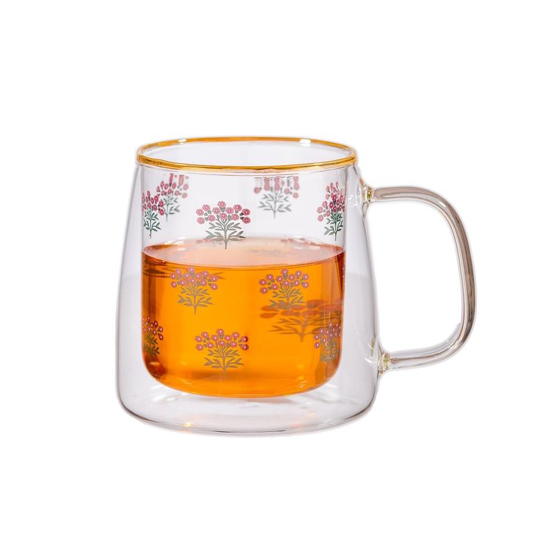 Taza Doble Vidrio Purple Bouquet 400 ml-1