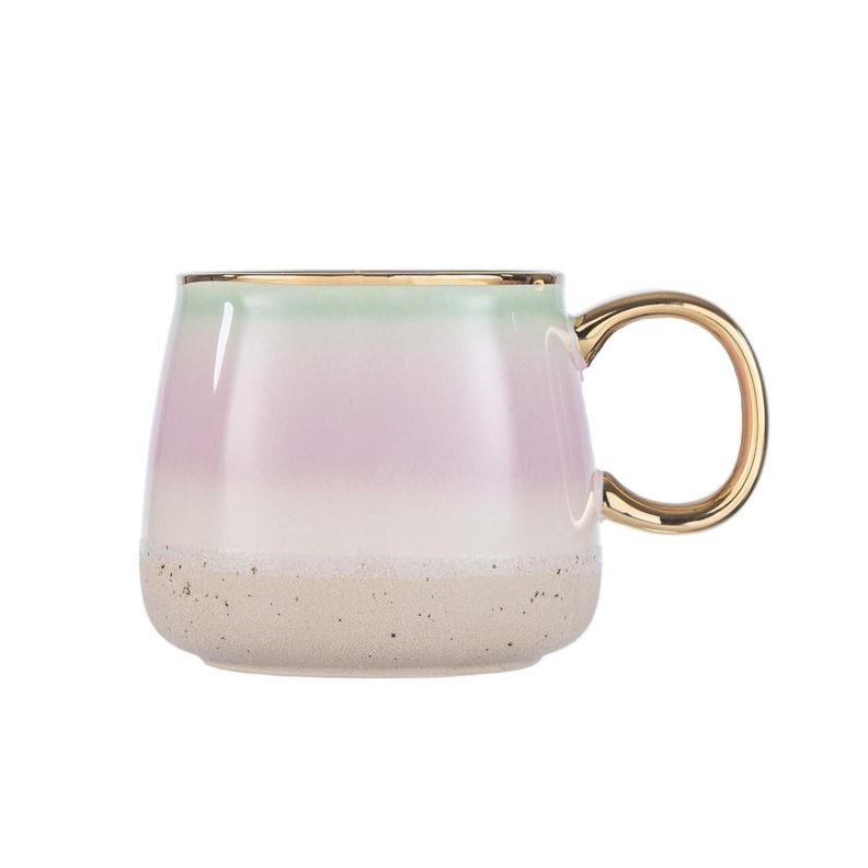 Taza Cerámica Rosada 450 ml-1