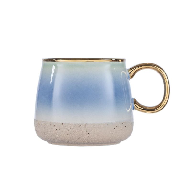 Taza Cerámica Azul 450 ml-1