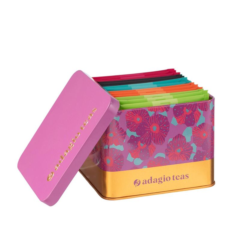 Té Pack 5 Colores Flores Rosado 15 Teabags