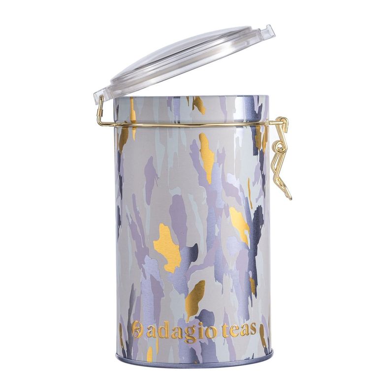 Tarro Grande Azul Manchas Almacenador de Té 8 Oz-1