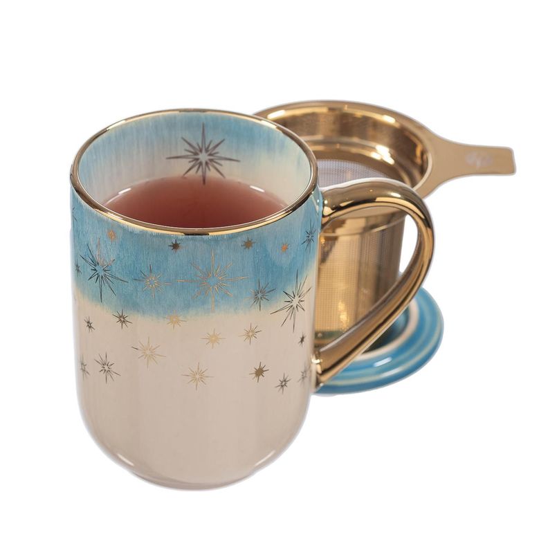 Mug Bhoro Cerámica Turquesa 425 ml-1