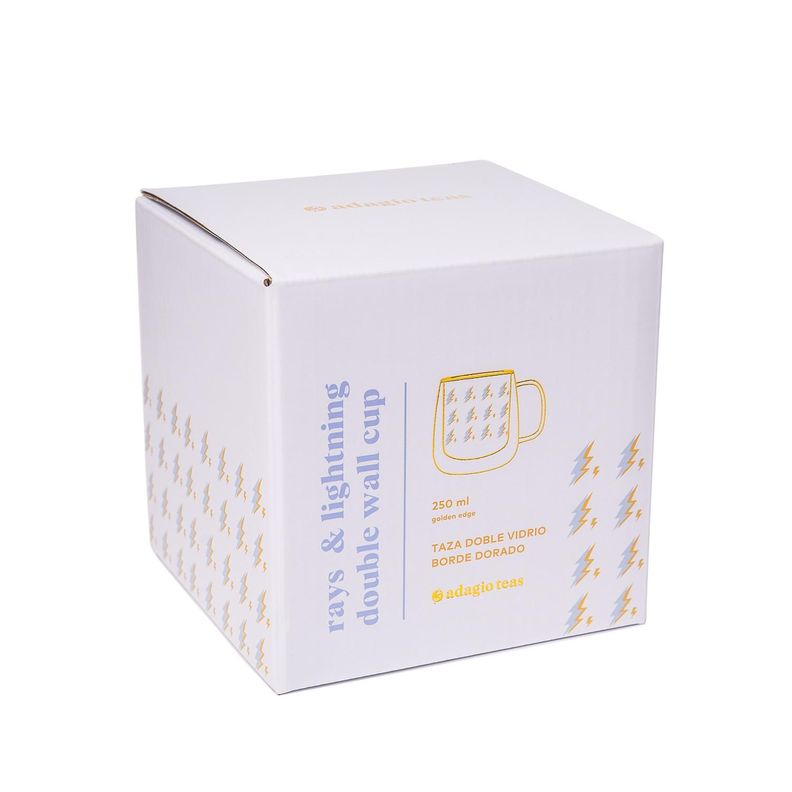 Taza Doble Vidrio Rays & Lightning 250 ml-2