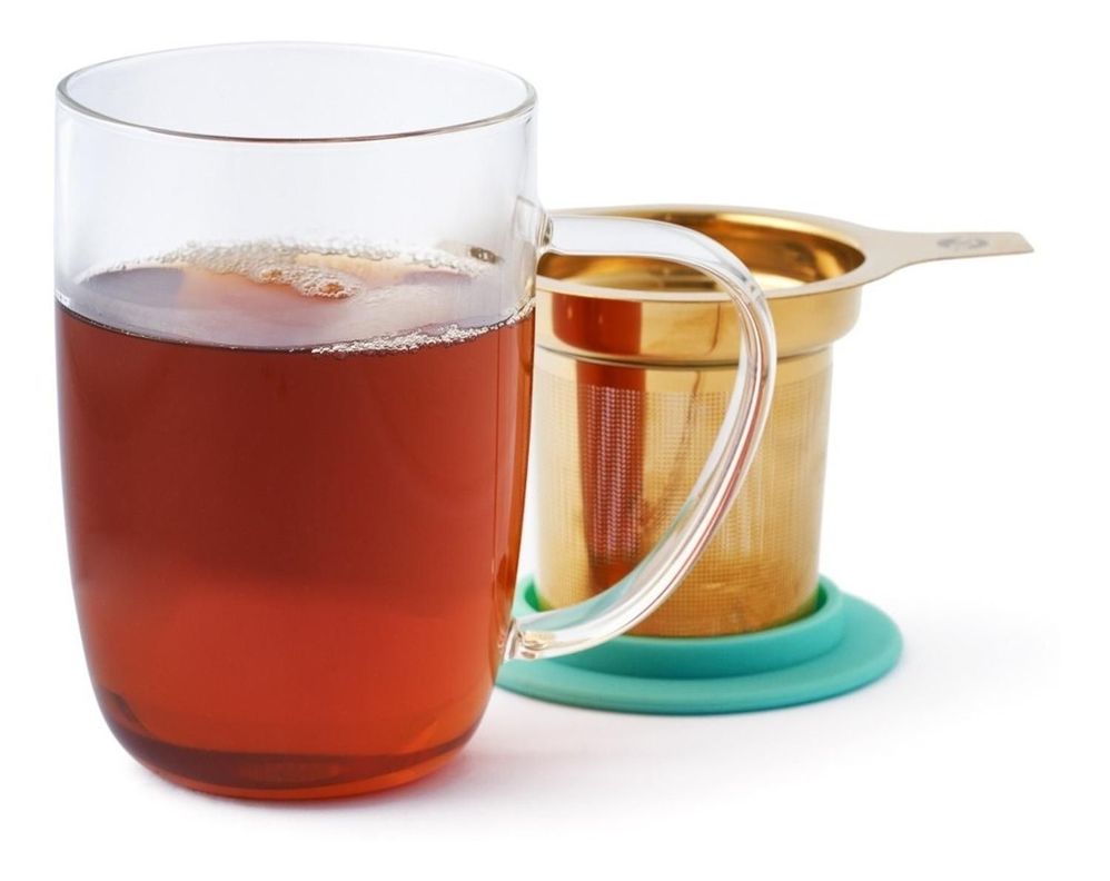Mug Bhoro Turquesa Dorado 470 ml-1