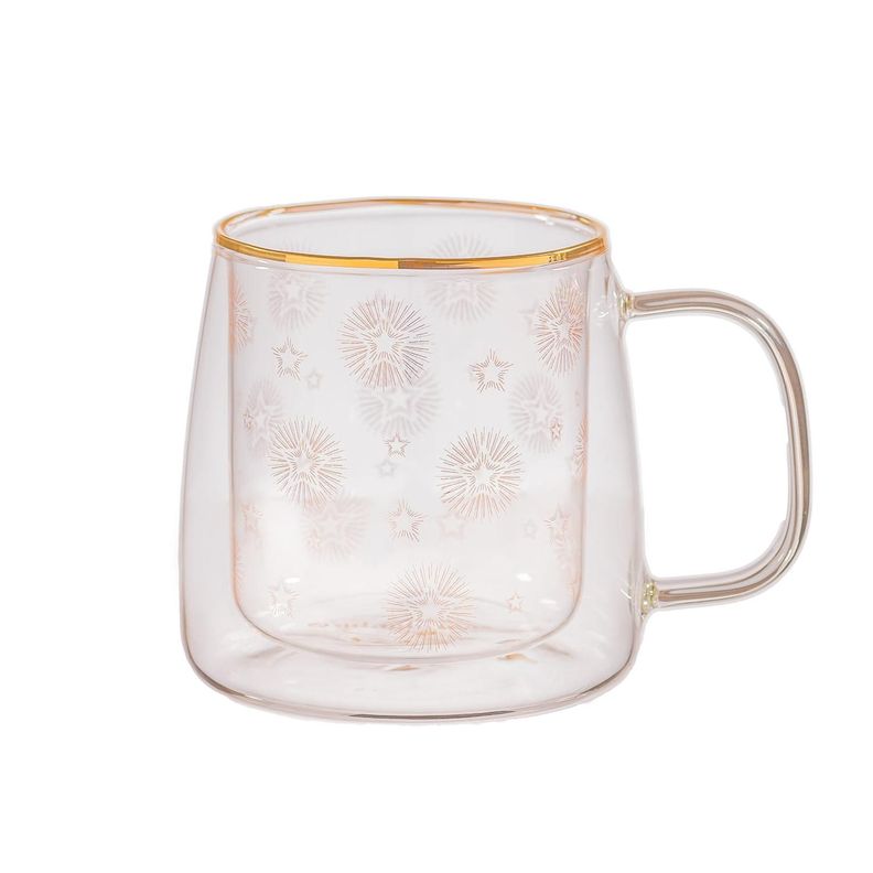 Taza Doble Vidrio Shiny Stars 400 ml-0