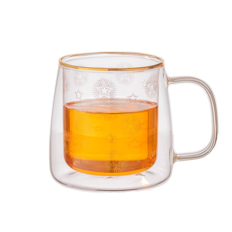 Taza Doble Vidrio Shiny Stars 400 ml-1