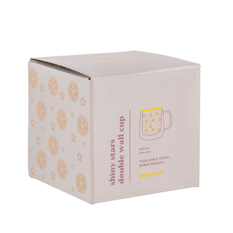 Taza Doble Vidrio Shiny Stars 400 ml-2