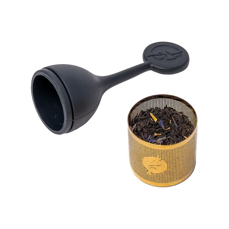 Infusor de Goma para Té Redondo Negro-1
