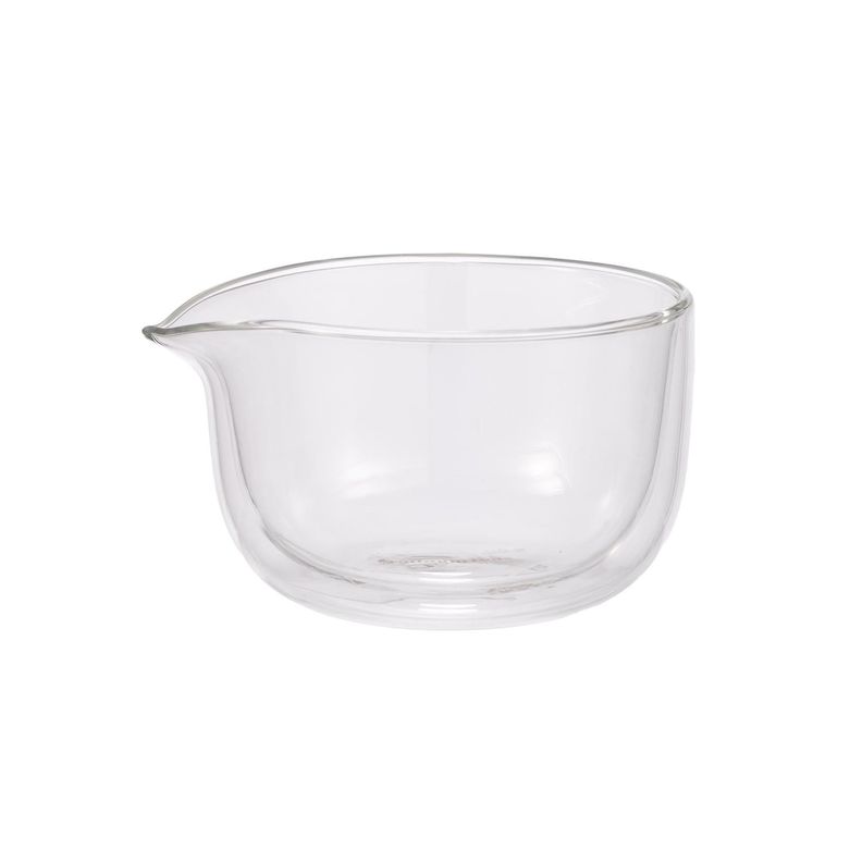 Matcha Bowl Doble Vidrio Transparente Blanco