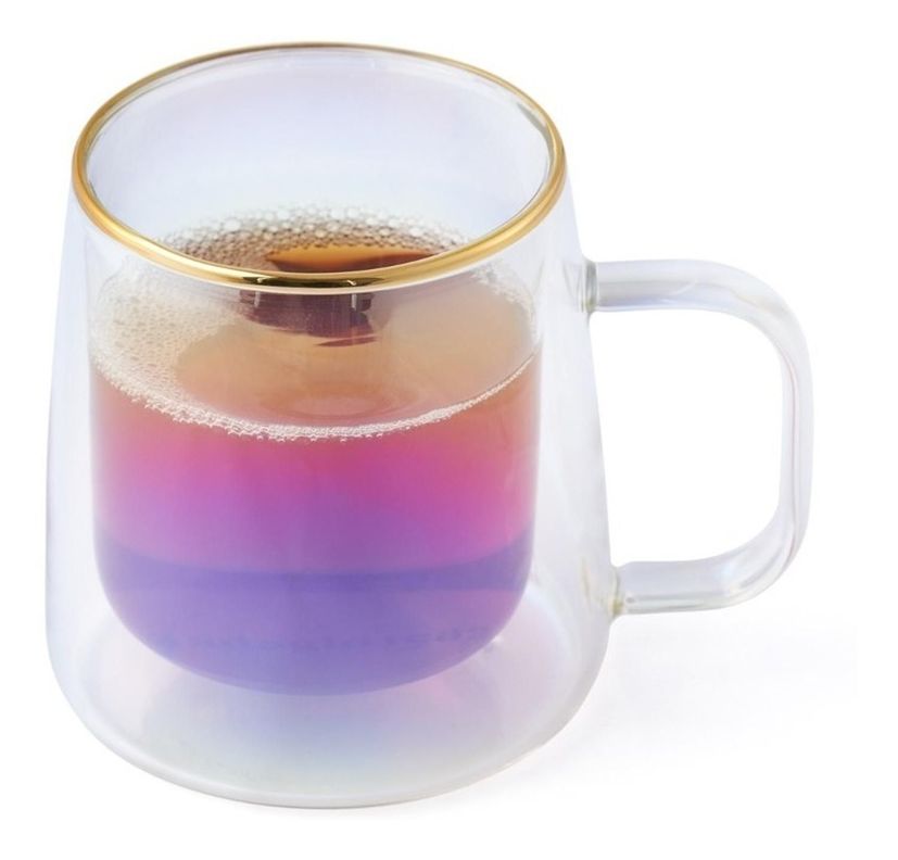 Adagio Teas Taza Doble Vidrio Iridescent 250ml-1