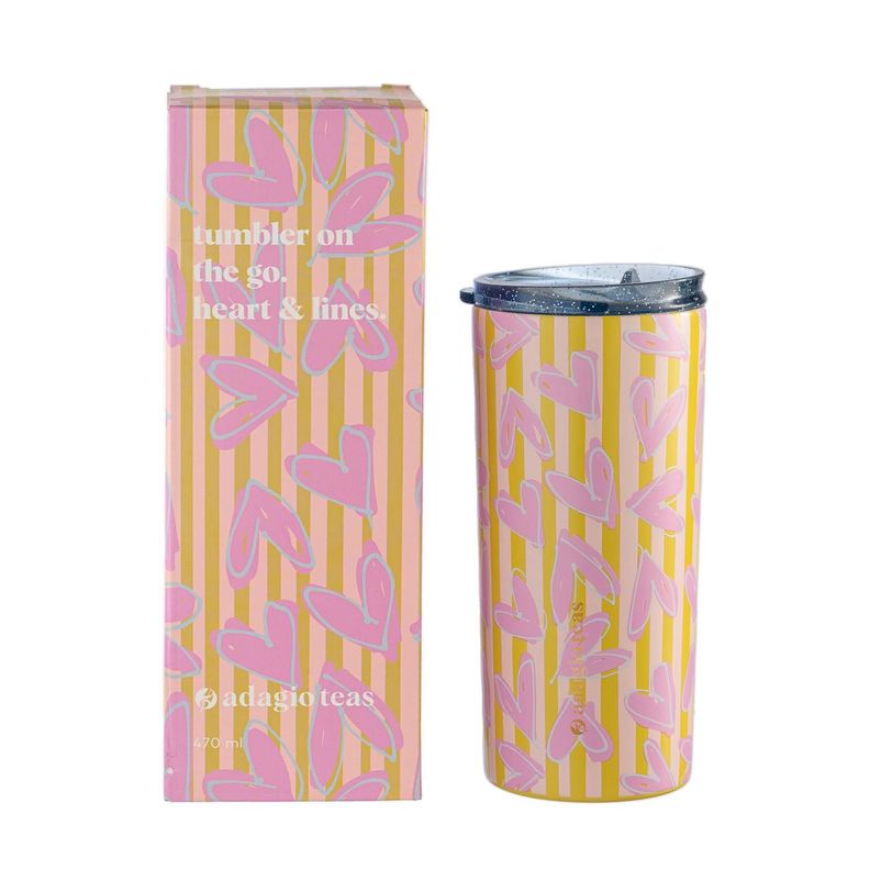 Tumbler Corazón y Líneas 470 ml-1
