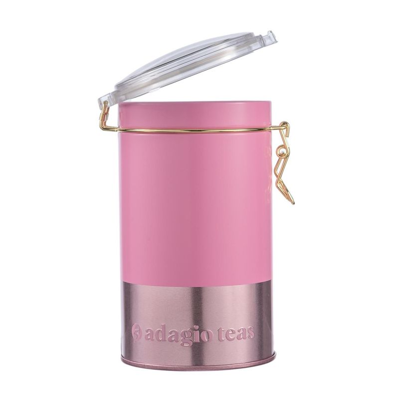 Tarro Grande Pastel Rosado Almacenador de Té 8 Oz-1