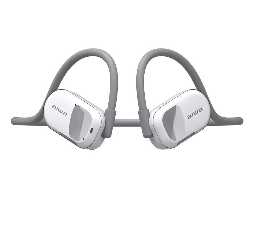 Audifonos Bluetooth De Conducción Aiwa Aw-acf1w Color Blanco-0