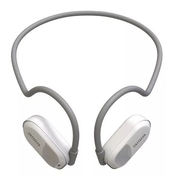 Audifonos Bluetooth De Conducción Aiwa Aw-acf1w Color Blanco-1