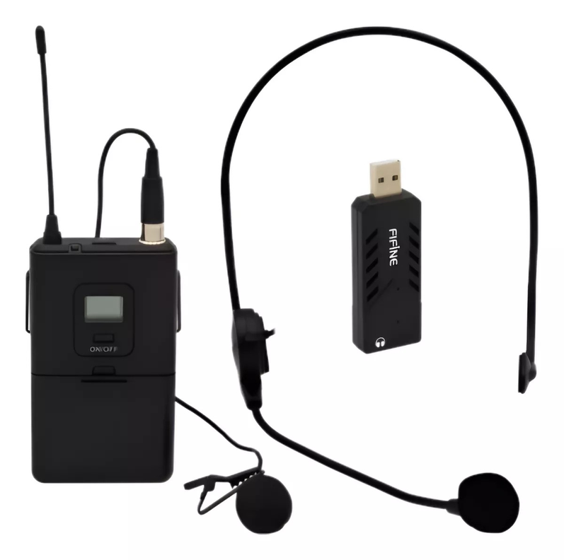 Micrófono Fifine Usb Inalámbrico K031b-0