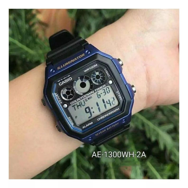 Reloj De Pulsera Casio Ae1300wh-2avdf Cuarzo Hombre - Azul-4