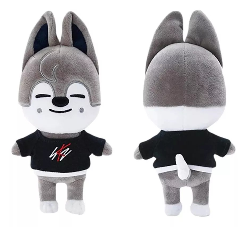Peluche Skzoo Stray Kids K-pop Wolf Chan (bang Chan) 25cm-1