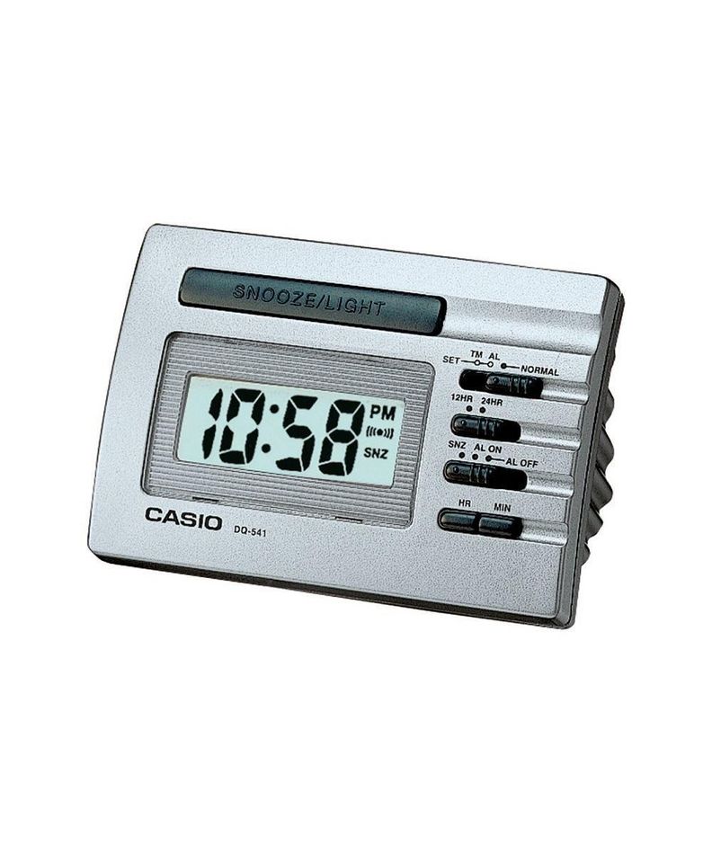 Reloj Despertador Digital Casio Plateado - Dq-541-8rdf-3