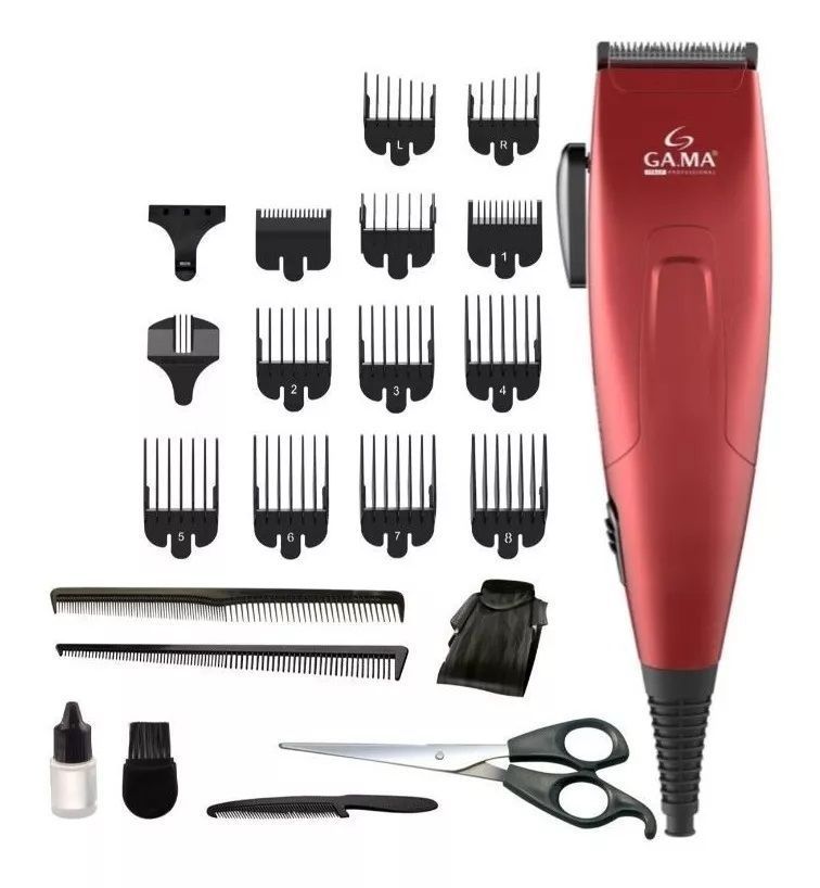 Cortapelos Clipper Gm 562 Motor Magnético 24 Piezas Rojo-0