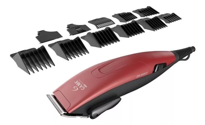 Cortapelos Clipper Gm 562 Motor Magnético 24 Piezas Rojo-1