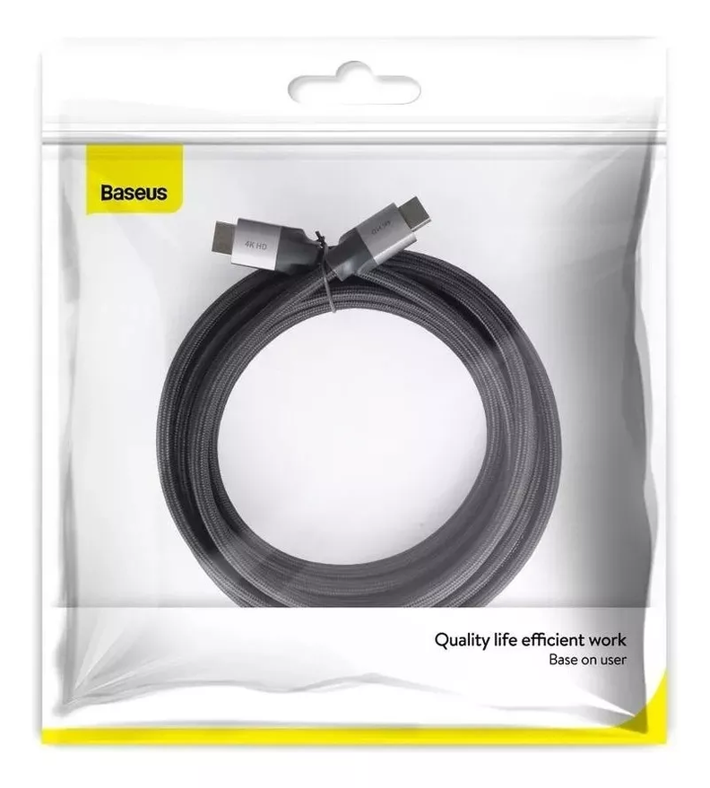 Cable Hdmi 2.0 Premium Marca Baseus 4k 60hz Hdr 3 Metros-1