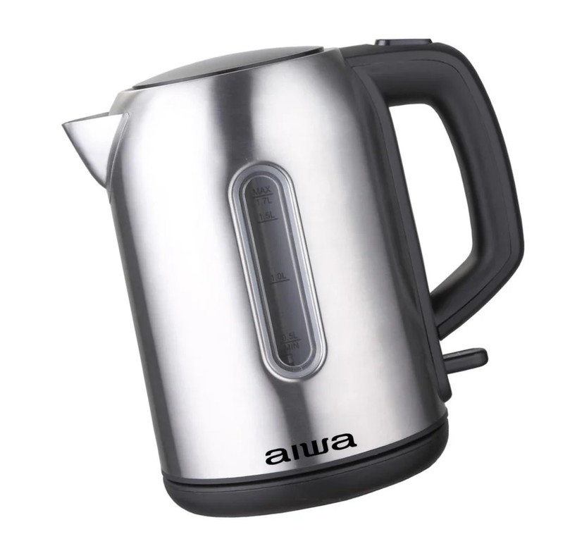 Hervidor De Acero Inoxidable 1.7l Aiwa 2200w Aw-jd1402a-1