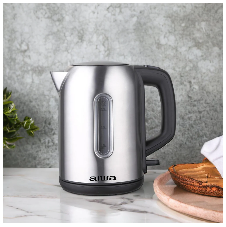 Hervidor De Acero Inoxidable 1.7l Aiwa 2200w Aw-jd1402a-3
