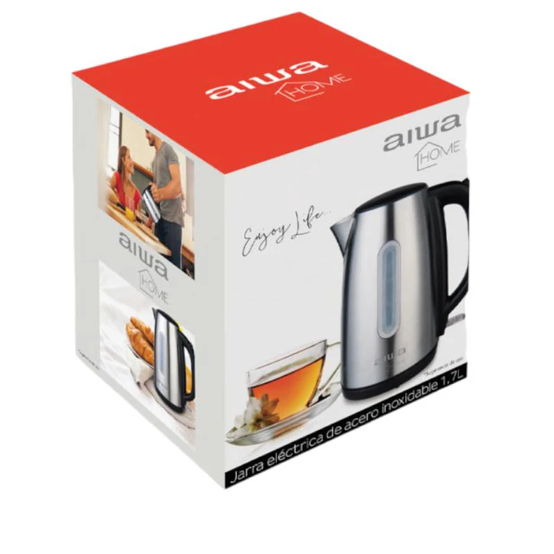 Hervidor De Acero Inoxidable 1.7l Aiwa 2200w Aw-jd1402a-5