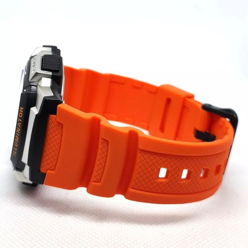 Reloj De Pulsera Casio Hombre Ae-1000w-4bvdf Original Naranja-5