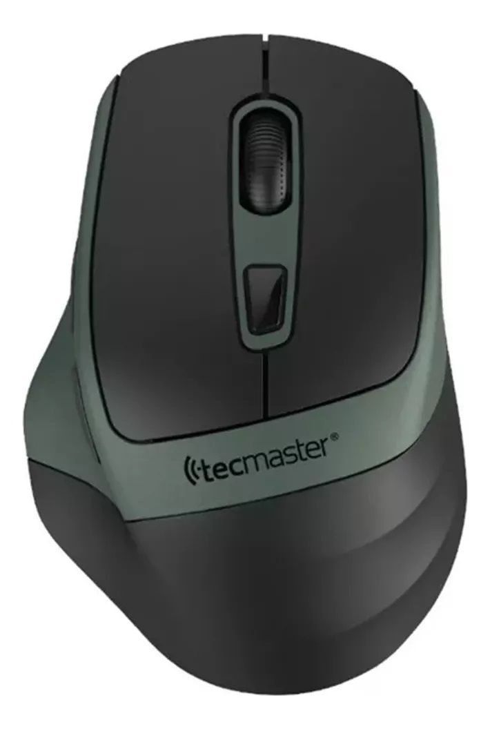 Mouse Tecmaster Dual Bluetooth Recargable Inalámbrico Negro-0