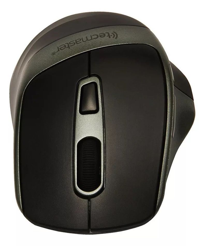 Mouse Tecmaster Dual Bluetooth Recargable Inalámbrico Negro-2