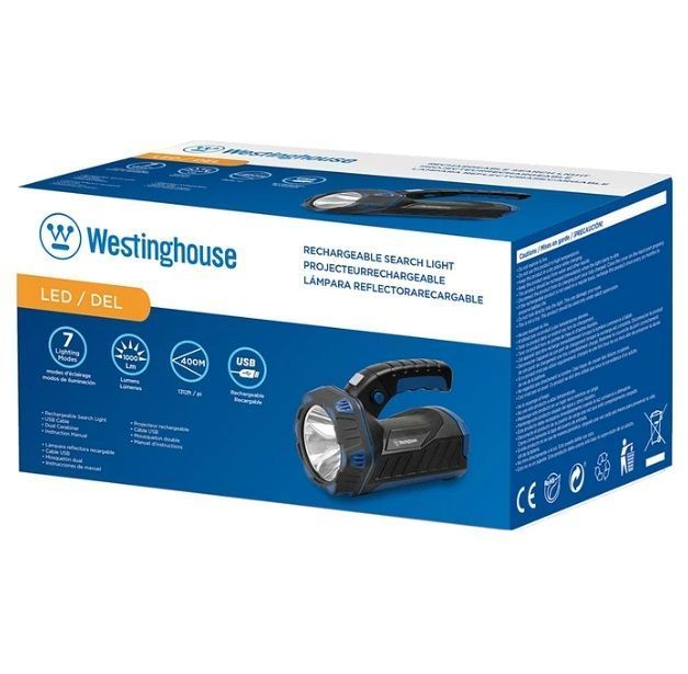 Linterna Led Farol Recargable Powerbank 10w Westinghouse 1000 lumenes WF227-CB-3