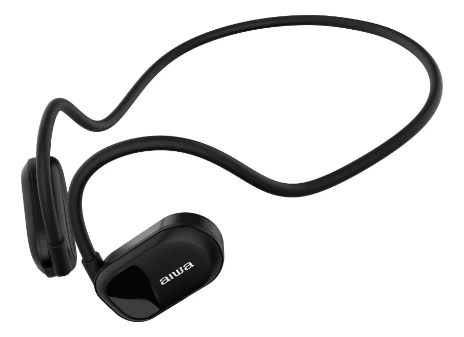 Audifonos Bluetooth De Conducción Aiwa Aw-acf1 Color Negro-0