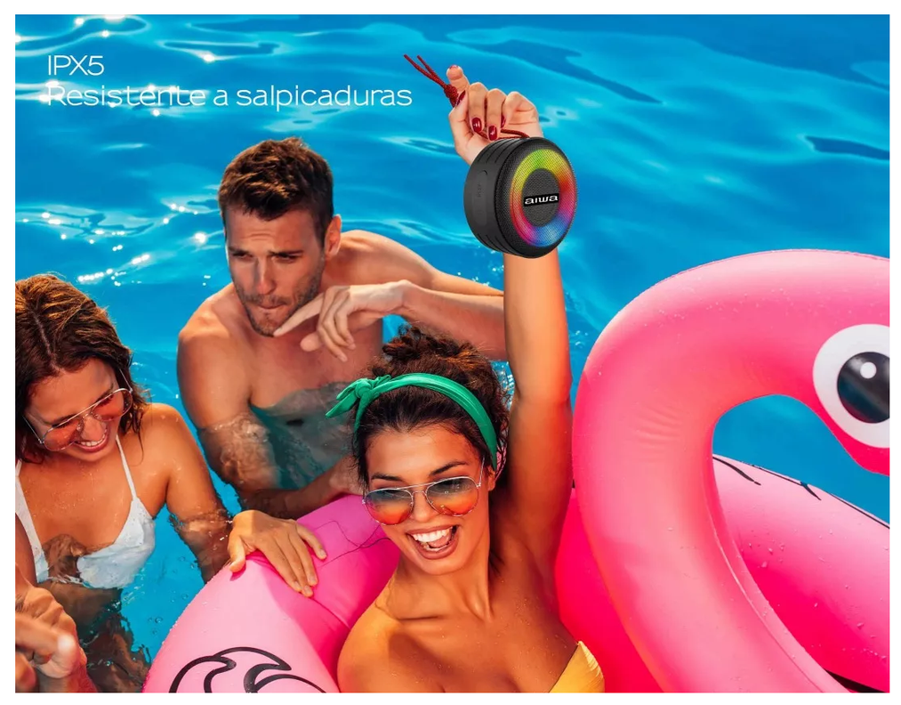Parlante Portatil Bluetooth Aiwa Awsj216 Ipx6 Waterproof-3