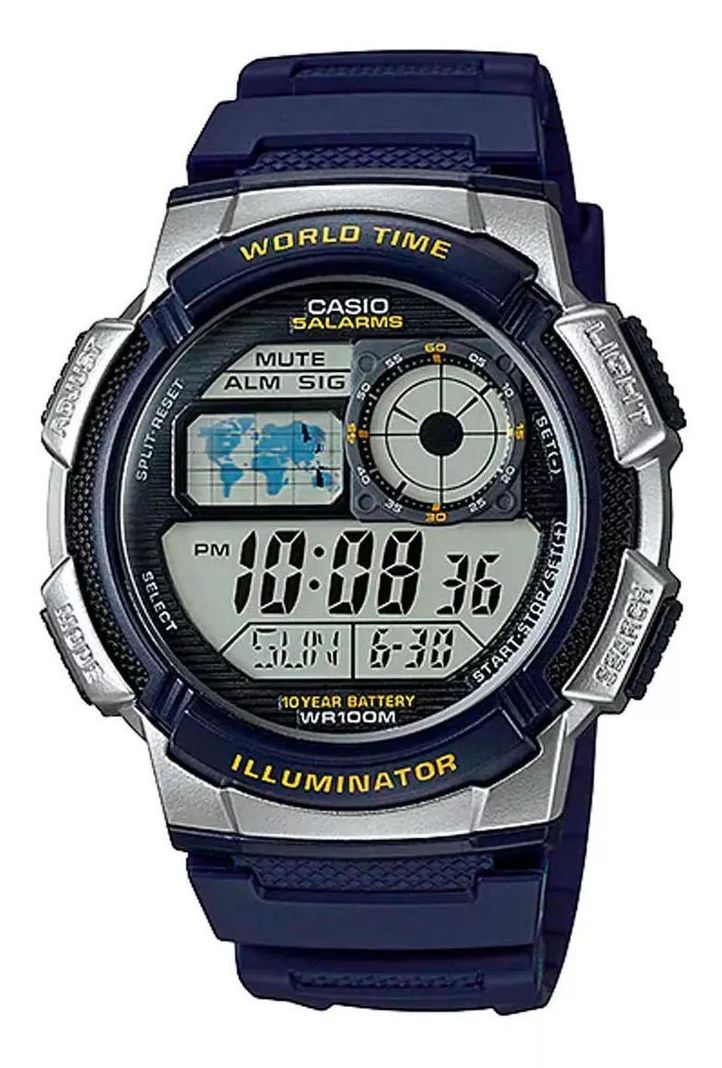 Reloj De Pulsera Casio Ae-1000w-2avdf Original Casio Hombre-0