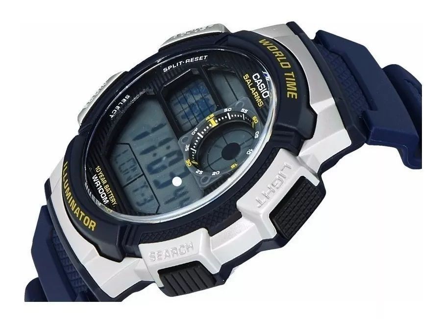 Reloj De Pulsera Casio Ae-1000w-2avdf Original Casio Hombre-3