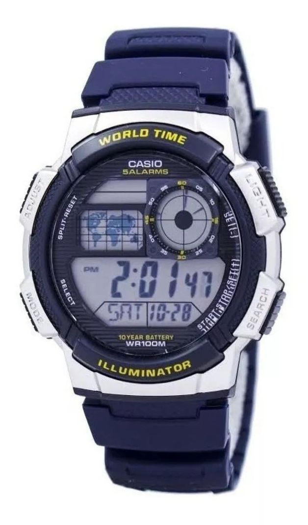 Reloj De Pulsera Casio Ae-1000w-2avdf Original Casio Hombre-4