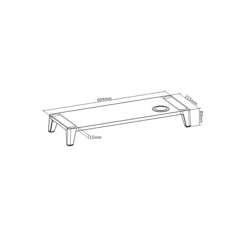 Elevador De Monitor 17 A 32 Con Cargador Inalámbrico Qi-1