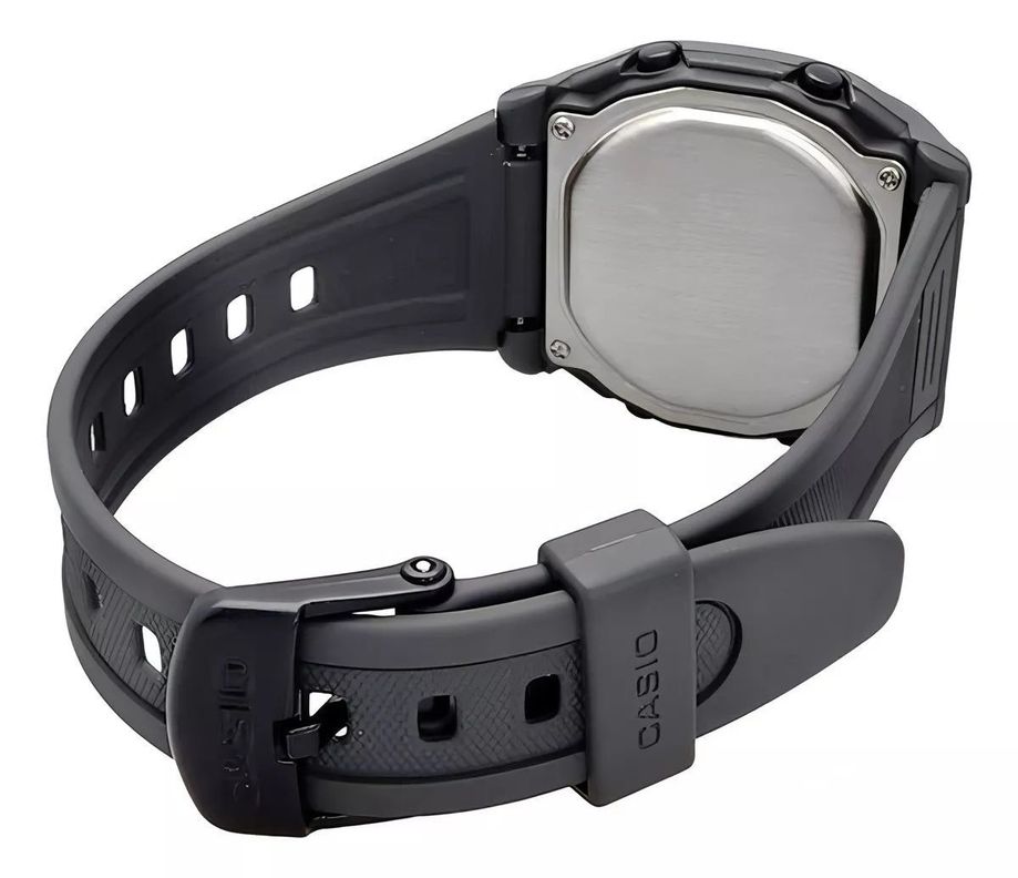 Reloj De Pulsera Digital Gris Casio W-201-1bvdf Para Hombre-4