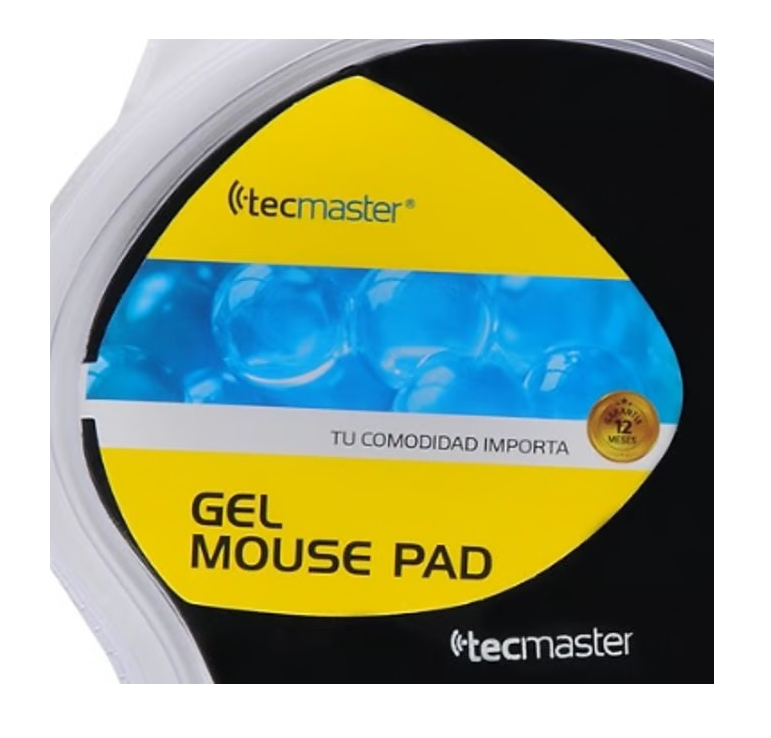 Mousepad Ergonomico De Gel Marca Tecmaster Color Negro-2