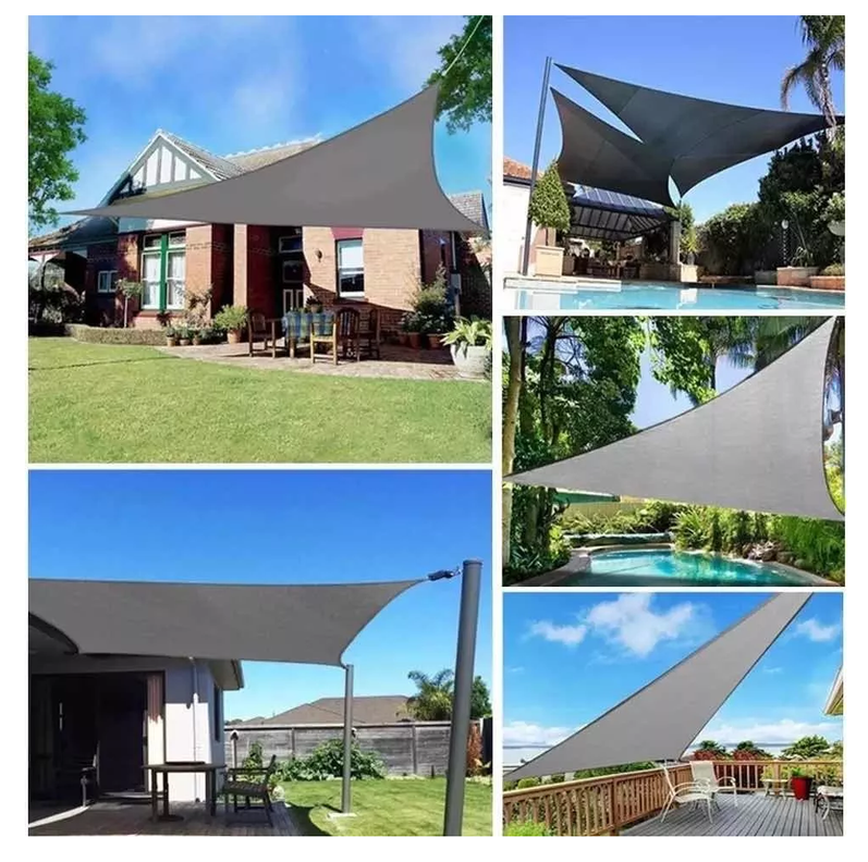 Toldo Vela Triangular 3x3x3 Mts Incluye Kit De Instalación-2